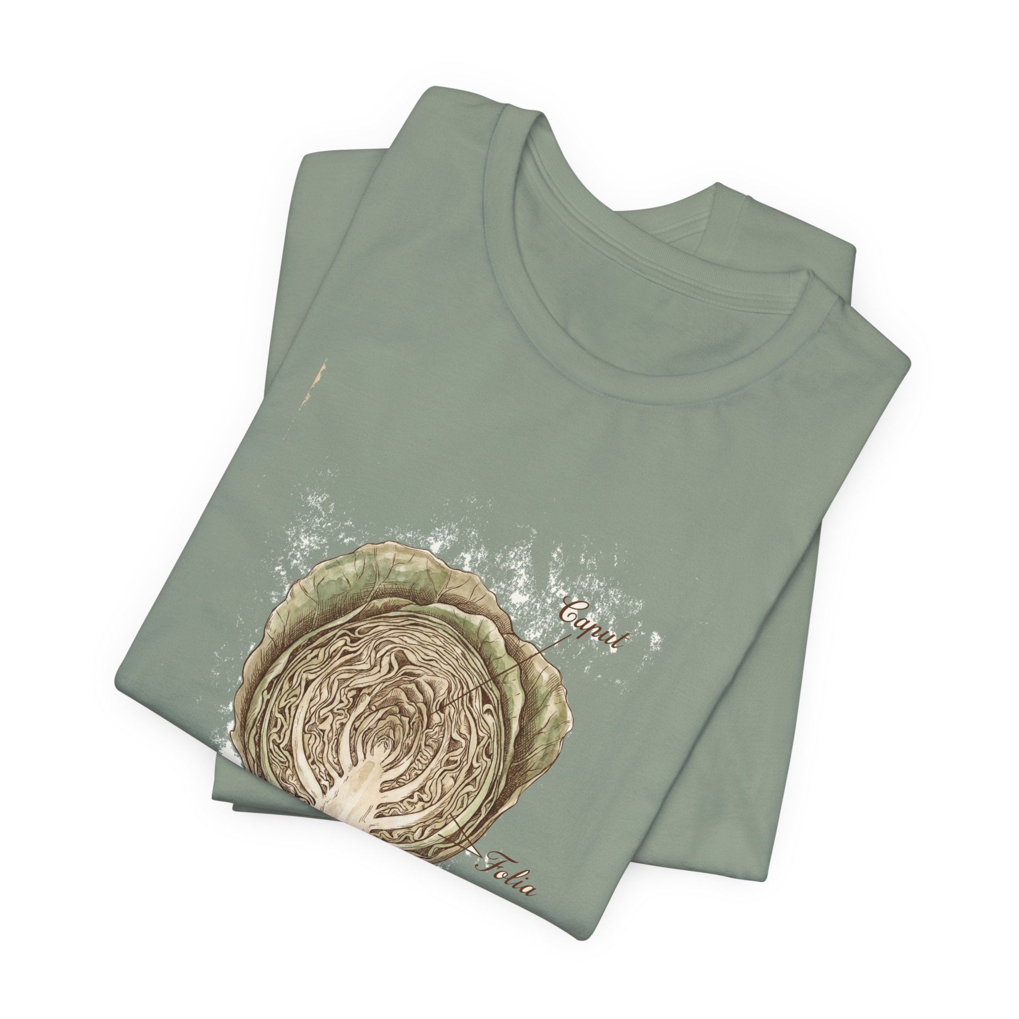 Cabbage Crush 2026 | Scientific Botanical Cross-Section V9 | Unisex Graphic Tee - Image 15