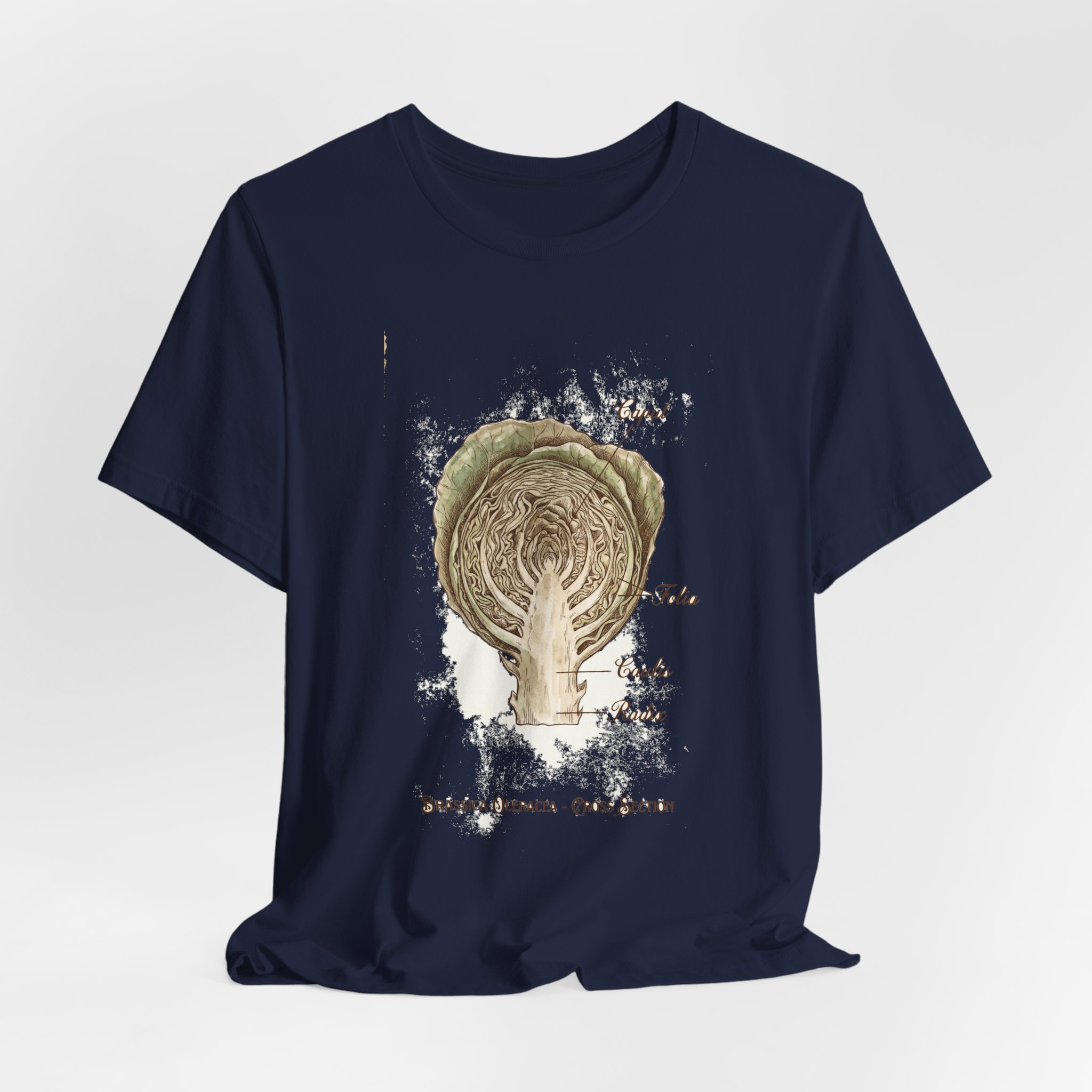 Cabbage Crush 2026 | Scientific Botanical Cross-Section V9 | Unisex Graphic Tee - Image 24