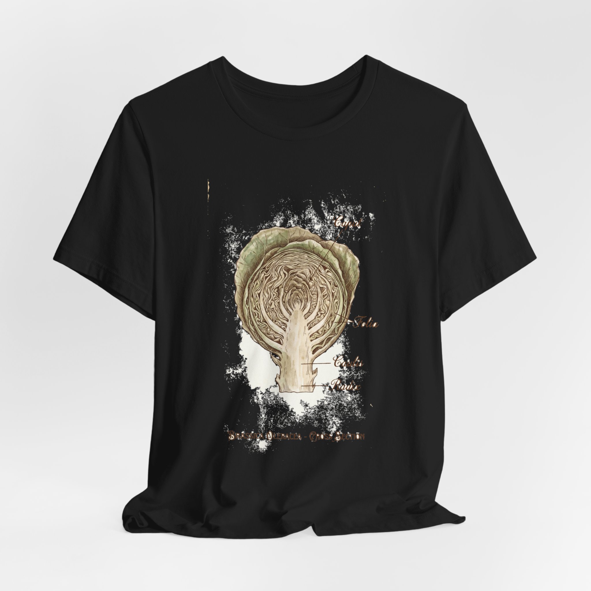 Cabbage Crush 2026 | Scientific Botanical Cross-Section V9 | Unisex Graphic Tee - Image 12
